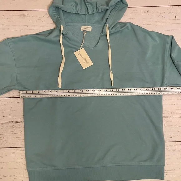 Universal Thread Aqua Blue Beach-Style Hoodie Sweatshirt, size XL, NWT - Picture 12 of 13